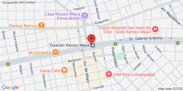 Mapa de Plaza Ramos Mejía